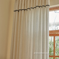 Living Blackout Cotton Linen Semi Sheer Curtain